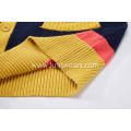 Boy's Knitted Bright Stripes Buttoned Pocket Cardigan